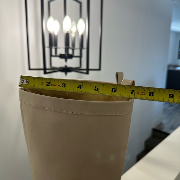 Zara lug boot ecru chunky boots combat cream color - Picture 8 of 8